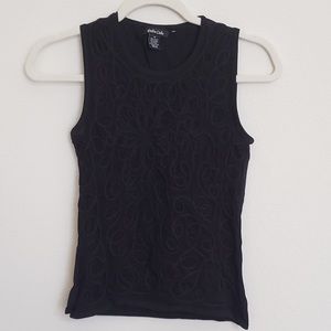 Dolce Cabo Sleeveless Tank Top Size M Black